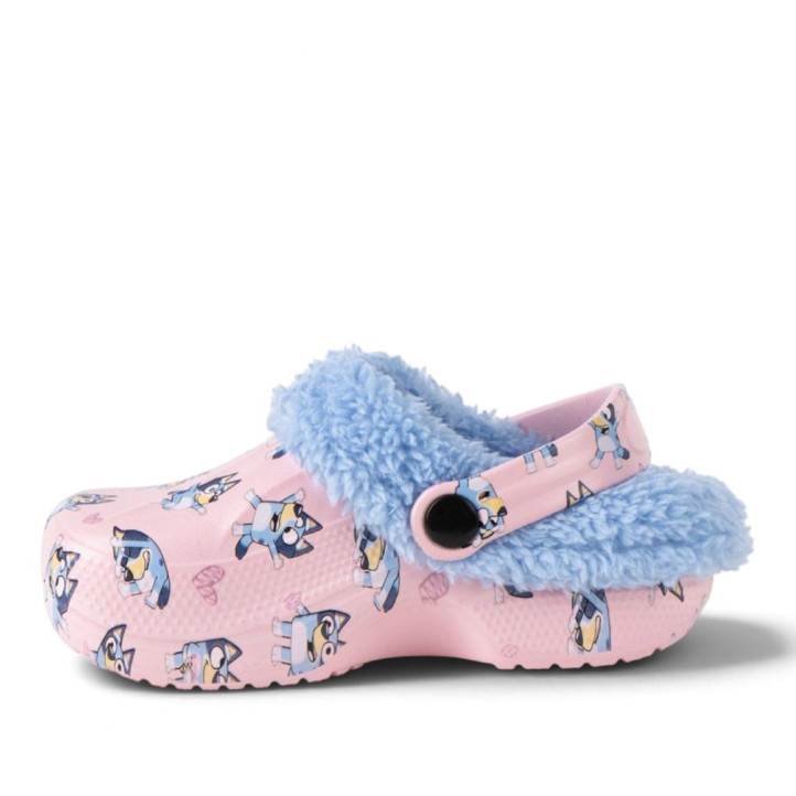 Espardenyes casa Cerda Bluey roses amb borreguet blau i tira posterior - Querol online