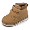 Botines Chicco Fabel ocre con doble velcro, cuello acolchado y suela flexibl