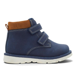 Botines Chicco Fabel azul marino con doble velcro, cuello acolchado y suela flexibl - Querol online