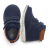 Botines Chicco Fabel azul marino con doble velcro, cuello acolchado y suela flexibl