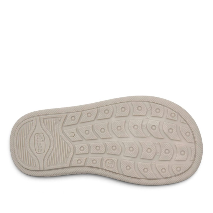 Zapatillas Chicco barefoot beige taupe con velcro, cordones elásticos y sue - Querol online