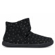 Botines Vulladi negros con estampado de estrellas y cierre de velcro - Querol online