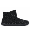 Botines Vulladi negros con estampado de estrellas y cierre de velcro