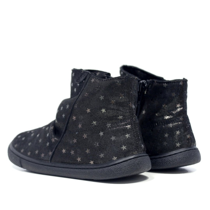Botins Vulladi negres amb estampat d'estrelles i tancament de velcro - Querol online