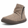 Botines Vulladi taupe con estampado de estrellas y cierre de velcro
