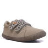 Sabates Vulladi beix d'aspecte camussa amb doble velcro d'estampat de lleopard