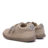 Sabates Vulladi beix d'aspecte camussa amb doble velcro d'estampat de lleopard