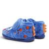 Zapatillas casa Vulladi azules con pelo suave, monstruo y cierre de velcro
