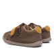 Zapatos Vulladi marrones de serraje con doble velcro y puntera reforzada - Querol online
