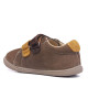 Zapatos Vulladi marrones de serraje con doble velcro y puntera reforzada - Querol online