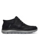 Botins Skechers Summits-Siegul negres tipus botí amb cordons elàstics i sola flexibl - Querol online