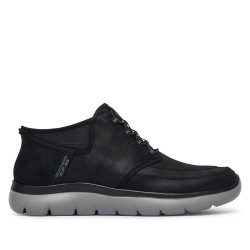 Botines Skechers Summits-Siegul negros tipo botín con cordones elásticos y suela f - Querol online