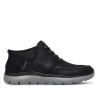 Botins Skechers Summits-Siegul negres tipus botí amb cordons elàstics i sola flexibl