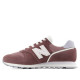 Zapatillas New Balance 373 de mujer burdeos de ante y malla con detalles blancos - Querol online