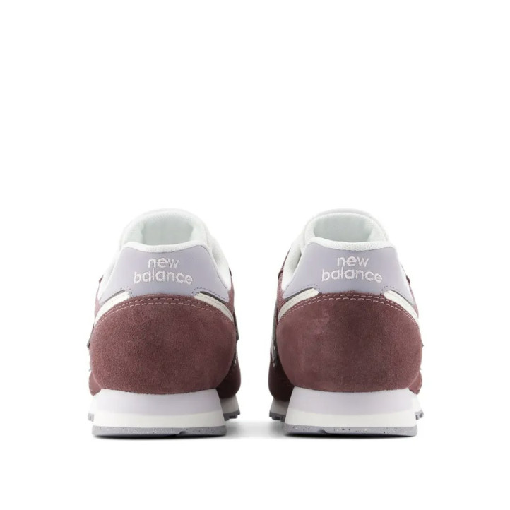 Zapatillas New Balance 373 de mujer burdeos de ante y malla con detalles blancos - Querol online
