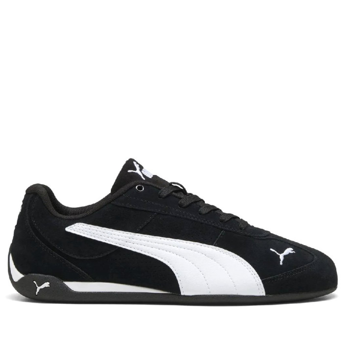 Zapatillas Puma Replicatch SD negras de ante con detalles blancos - Querol online