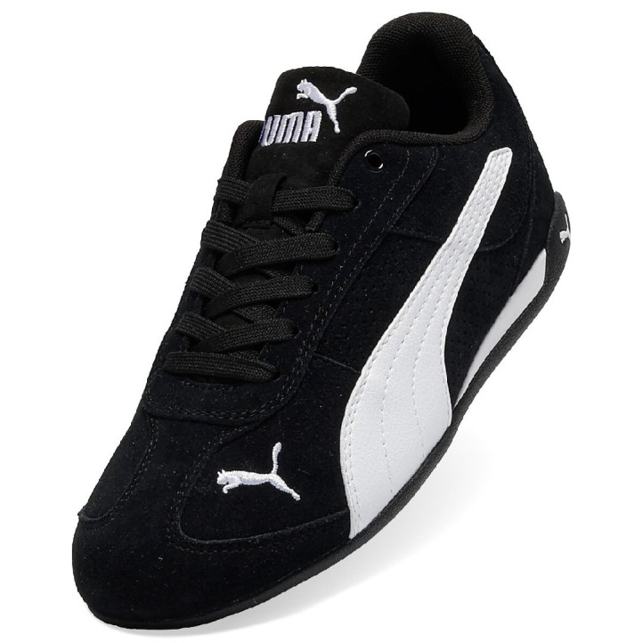 Zapatillas Puma Replicatch SD negras de ante con detalles blancos - Querol online