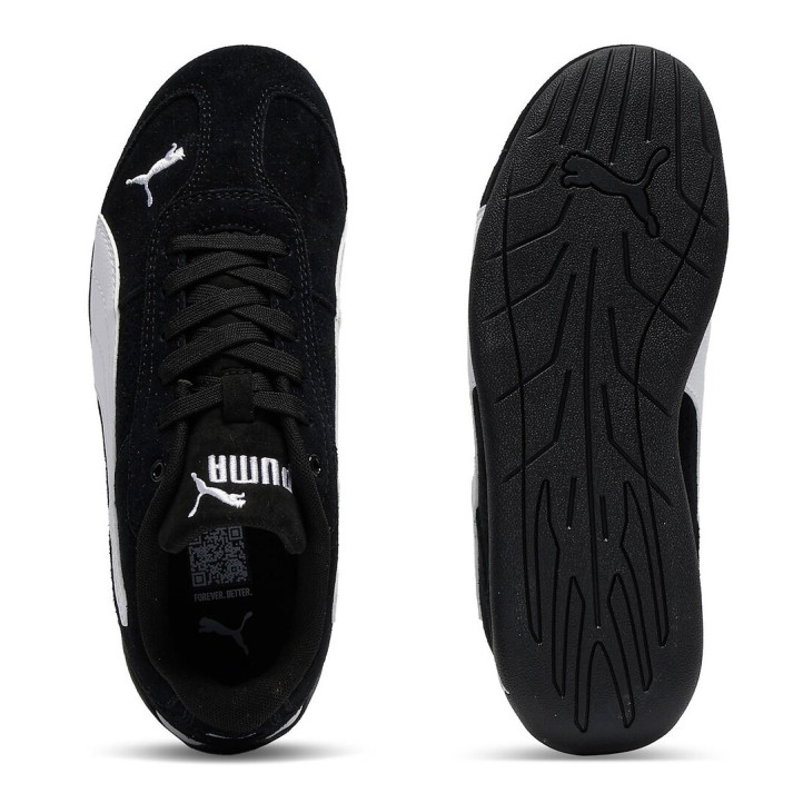 Zapatillas Puma Replicatch SD negras de ante con detalles blancos - Querol online