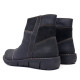 Botines Redlove Alma negros de piel con detalles de ante y suela ligera - Querol online