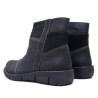 Botines Redlove Alma negros de piel con detalles de ante y suela ligera