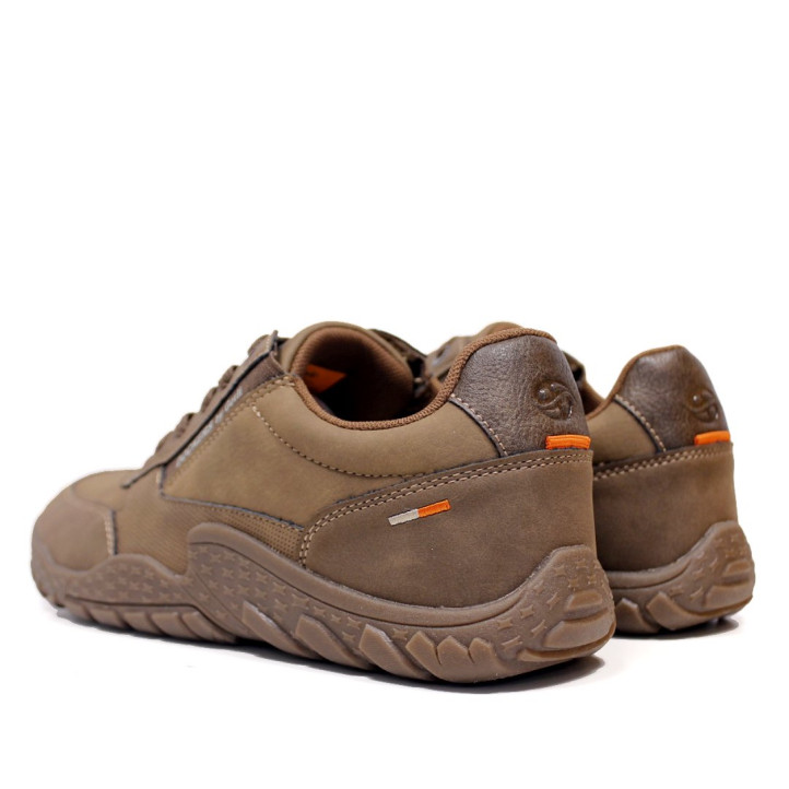 Zapatos sport DOCKERS by Gerli de hombre marrones con cordones y suela dentada - Querol online