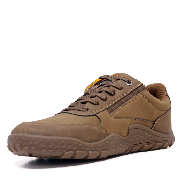 Zapatos sport DOCKERS by Gerli de hombre marrones con cordones y suela dentada - Querol online
