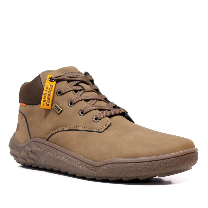 Botins DOCKERS by Gerli marrons amb cordons i sola esportiva dentada - Querol online