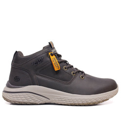 Botines DOCKERS by Gerli marrón oscuro con cordones y suela deportiva - Querol online