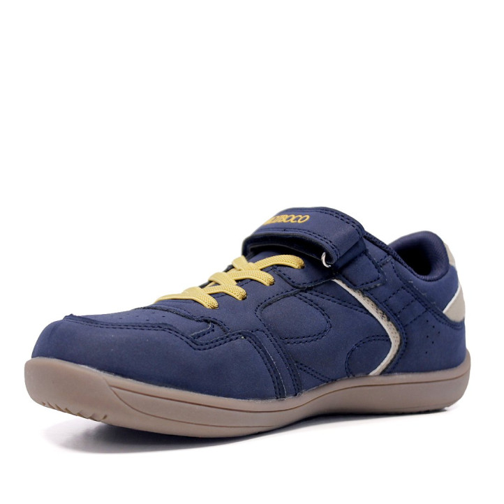 Zapatillas Nicoboco barefoot Soovor infantiles azul marino con velcro y cordones - Querol online