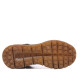 Botins plans 48H marrons de pell greixada amb pèl, cordons i cremallera - Querol online