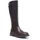 Botes Querol altes marró xocolata d'estil moter amb sivelles i sola track - Querol online