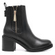 Botins de taló U.S. POLO ASSN. negres amb taló ample i cremallera daurada - Querol online
