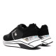 Zapatillas U.S. POLO ASSN. de mujer negras con plataforma y detalles plateados - Querol online