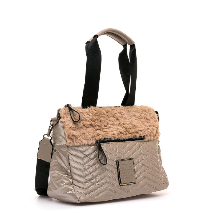 BOLSOS DE MUJER MARIAMARE FABRI BEIGE FABRI 63093 - Querol online