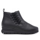 Botins Suite009 negres de pell suau amb falca baixa i elàstics laterals - Querol online