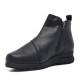 Botins Suite009 negres de pell suau amb falca baixa i elàstics laterals - Querol online