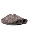 Zapatillas casa Garzon de hombre grises de pelo suave con monstruos divertidos