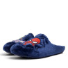Zapatillas casa Garzon de niño azules de pelo con Spiderman y Duende Verde