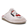 Zapatillas casa Garzon de mujer beige con Snoopy navideño y mensaje Christmas