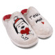 Sabatilles casa Garzon de dona beix amb Snoopy nadalenc i missatge Christmas - Querol online