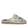 Sabatilles casa Garzon de dona grises amb mussols de colors i pèl suau