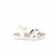 sandàlies QUETS! blanques amb detall de trena i velcro - Querol online