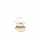 sandalias QUETS! blancas con detalle trenzao y velcro - Querol online