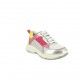 Zapatillas deporte QUETS! grises y rosas con cordones - Querol online