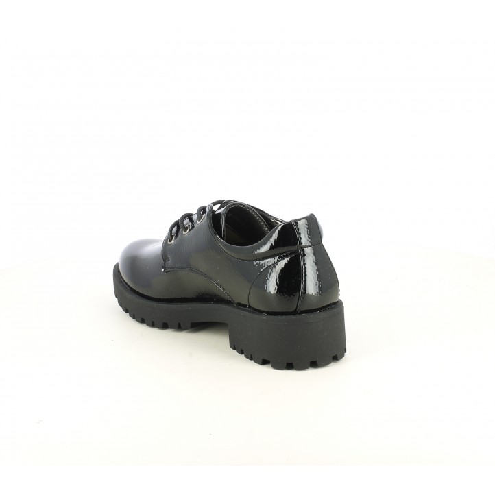 Zapatos K-Tinni negros de charol con cordones - Querol online