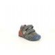 Botins Biomecanics grisos amb velcro i detalls en vermell i blau - Querol online