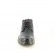 Botines Baerchi negro con cordones,  detalles  en granate y suela flexible - Querol online