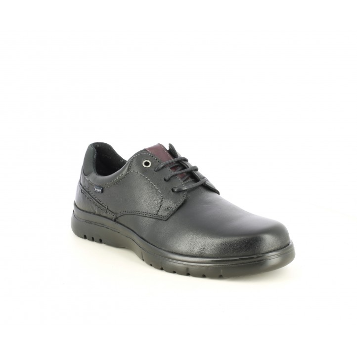 Zapatos sport Baerchi negros con cordones y suela flexible - Querol online
