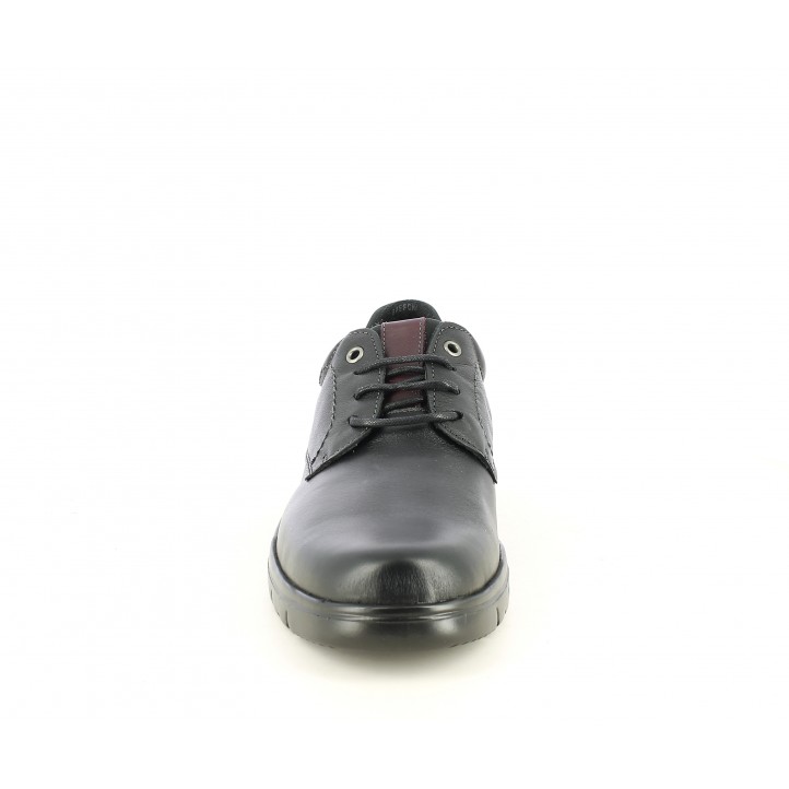 Zapatos sport Baerchi negros con cordones y suela flexible - Querol online