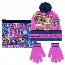 Complements Cerda pack de coll polar, barret i guants de lol blau i rosa - Querol online